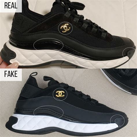 spot fake chanel sneakers|Chanel shoes outsoles.